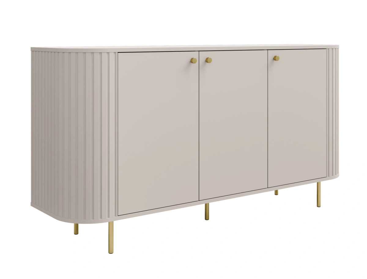 3F komoda su spintelėmis 830 Ovalio smėlio spalvos