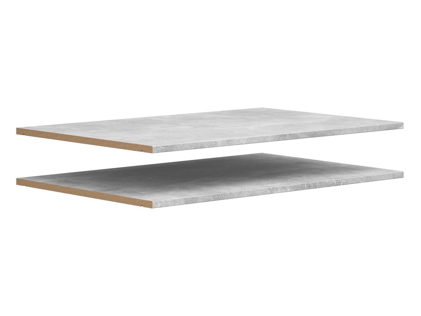 2 lentynų rinkinys „MultDo“ lentynoms, 77 cm, šviesus ateljė