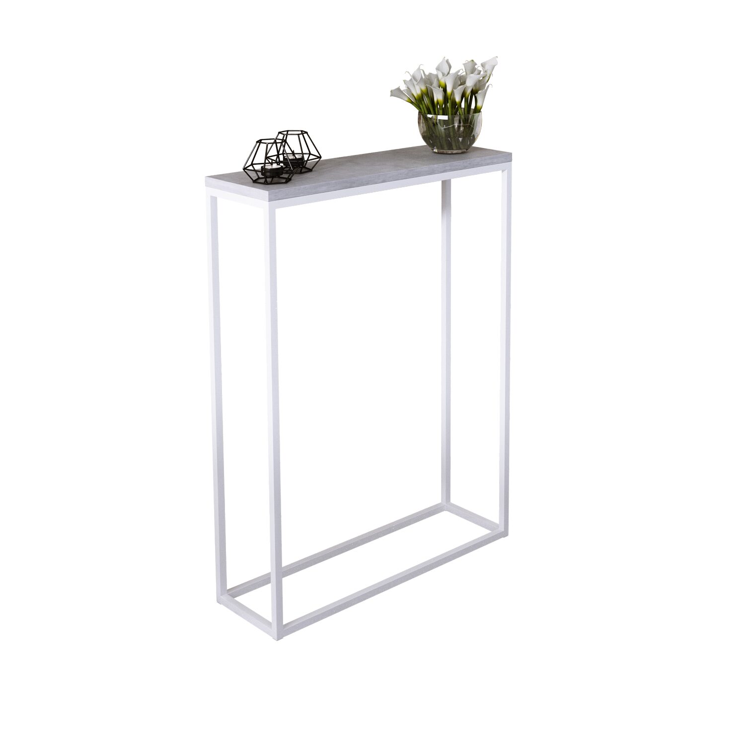 LUCAS konsolė, balta/betoninė, ADRK