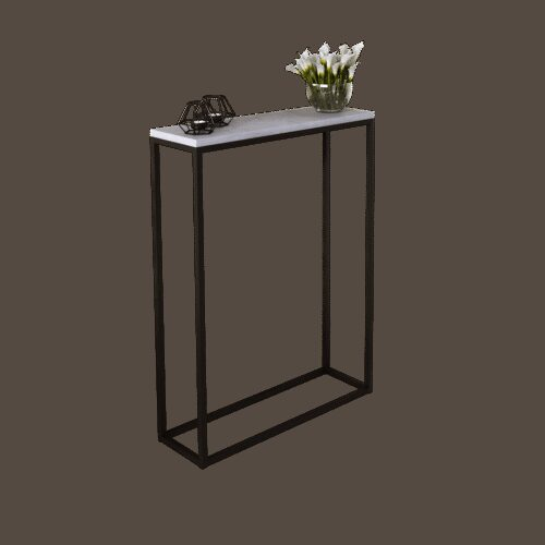 LUCAS konsolė, juoda/betoninė, ADRK