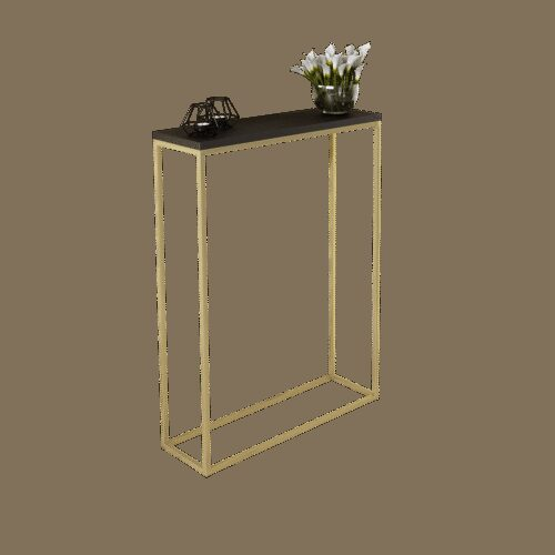 LUCAS konsolė auksinė/juoda ADRK