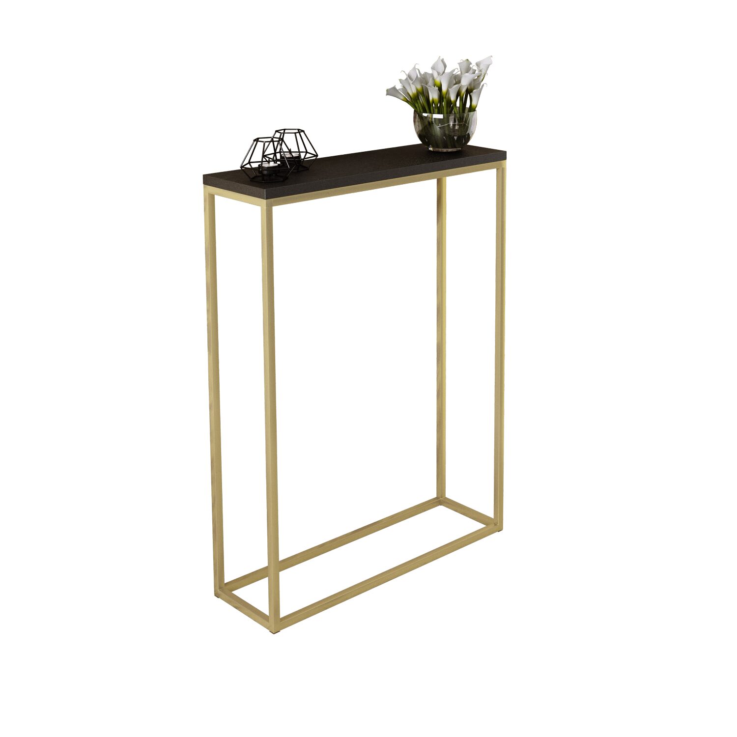 LUCAS konsolė auksinė/juoda ADRK