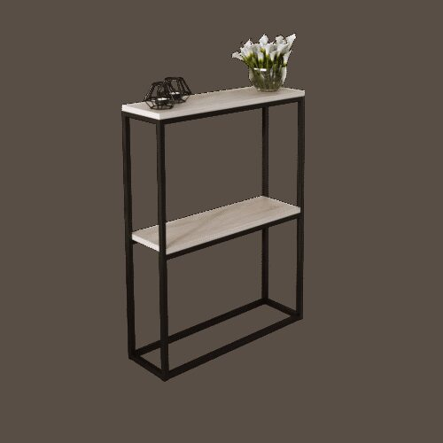 MASON konsolė, juoda/Sonoma ADRK