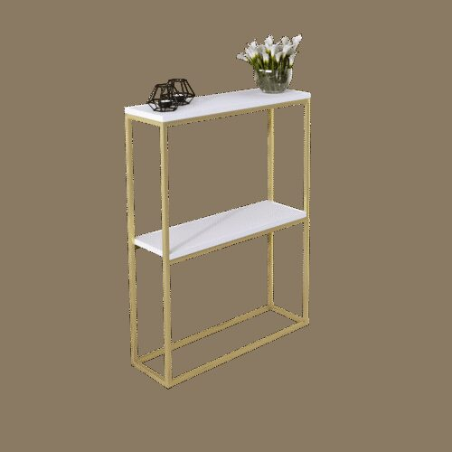 MASON konsolė auksinė/balta ADRK