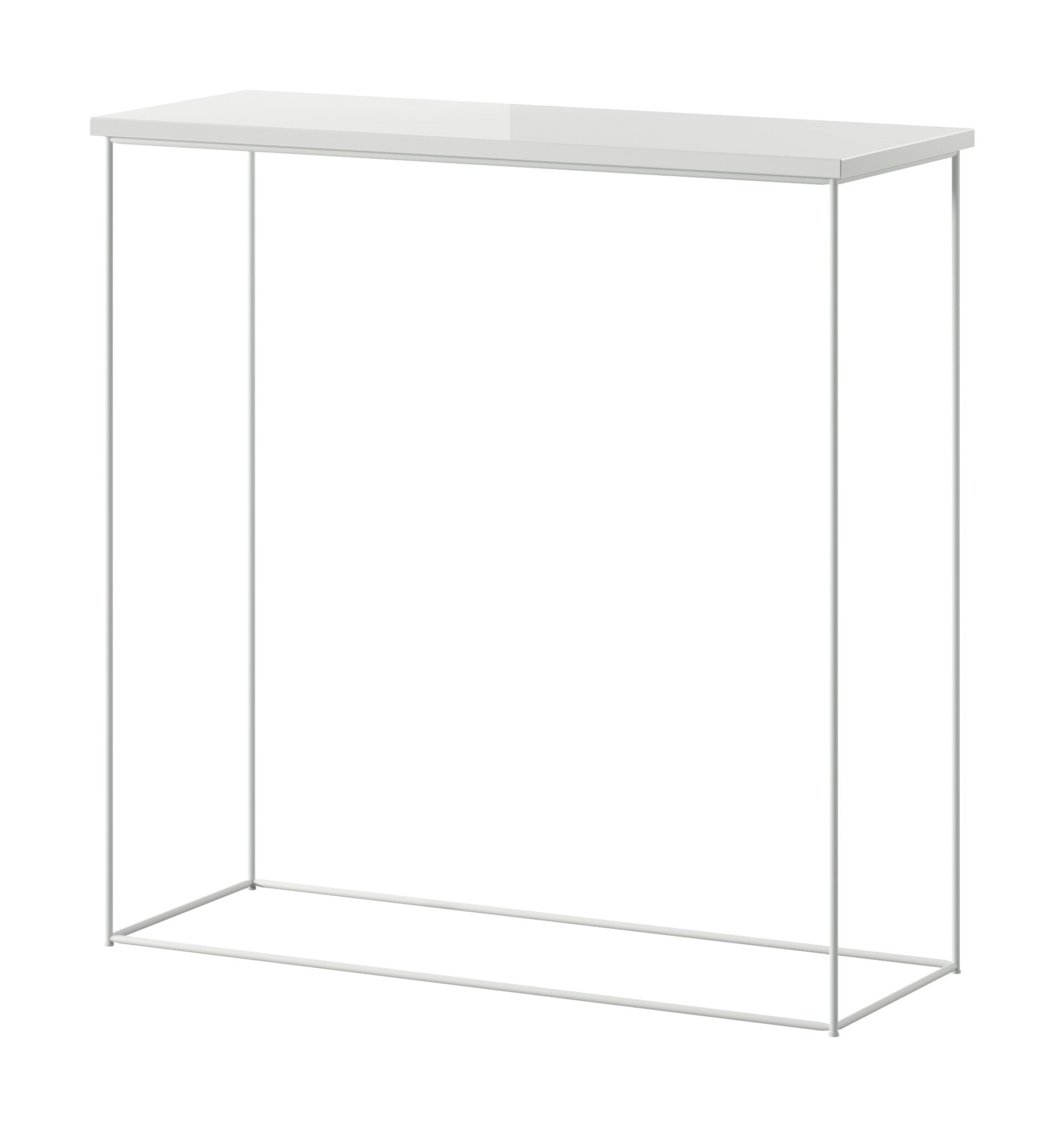 „Milan“ konsolės staliukas, baltas/blizgus baltas, ADRK
