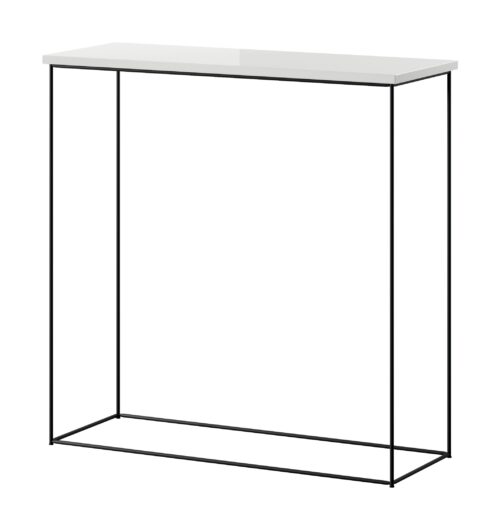 Milano konsolė juodai balta blizgi ADRK