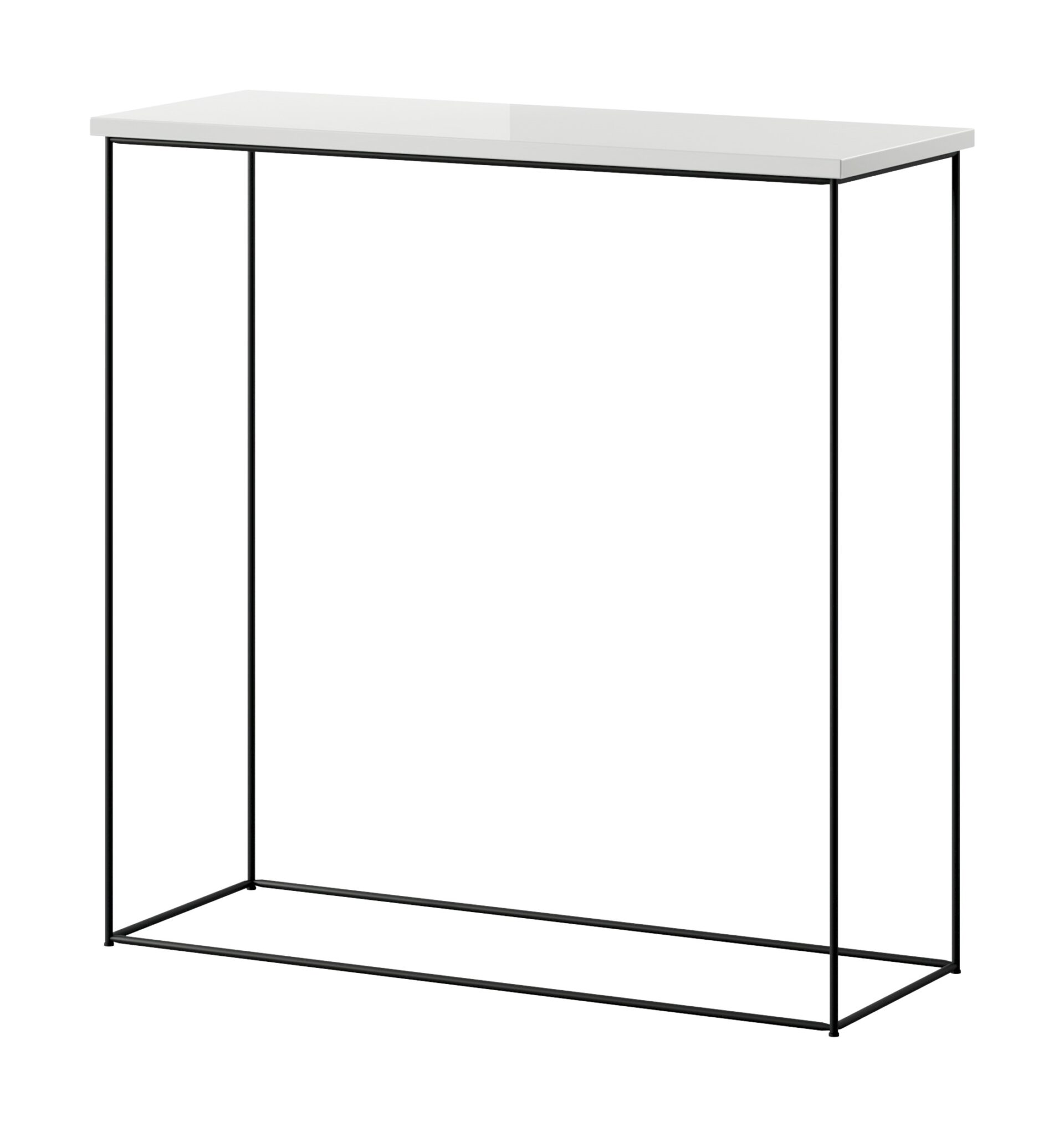 Milano konsolė juodai balta blizgi ADRK