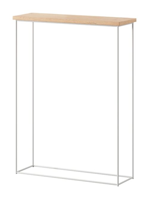 Sili konsolės staliukas baltas/ąžuolo spalvos Lancelot ADRK