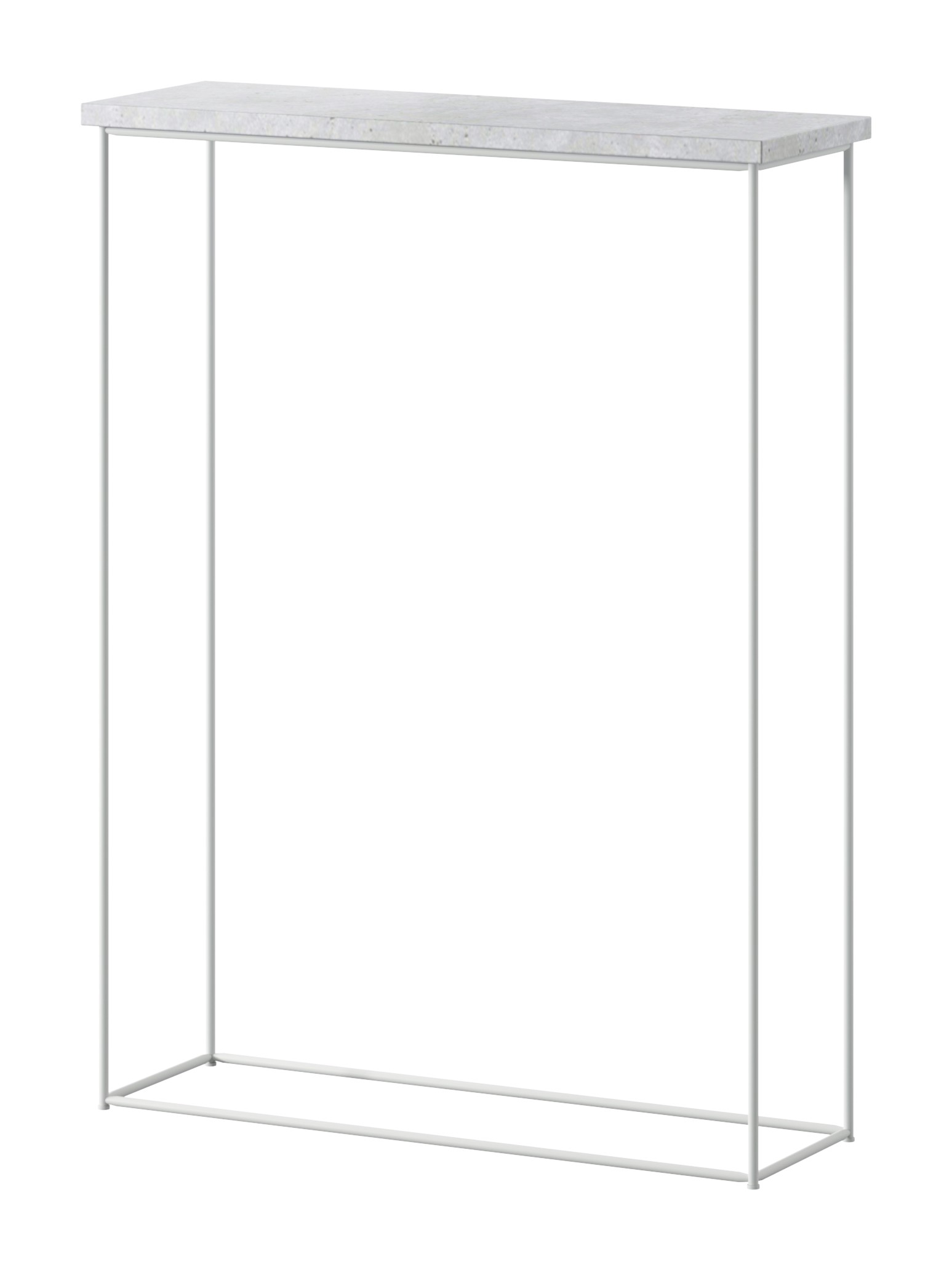 Sili konsolė, balta/betoninė, ADRK