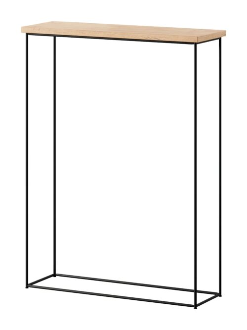 Sili konsolės staliukas, juodas/ąžuolo spalvos, Lancelot, ADRK
