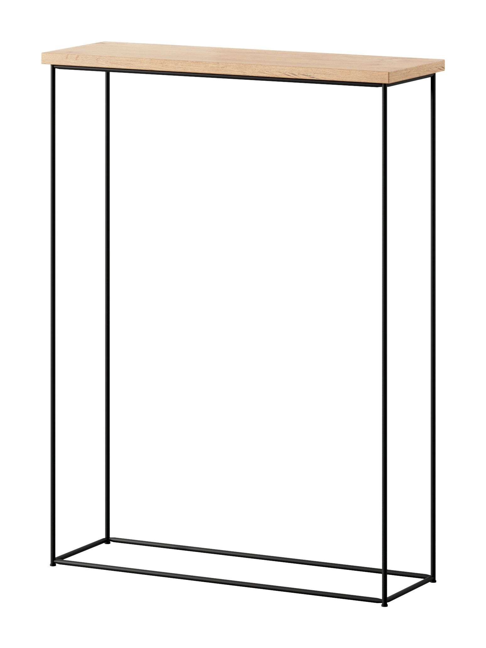 Sili konsolės staliukas, juodas/ąžuolo spalvos, Lancelot, ADRK