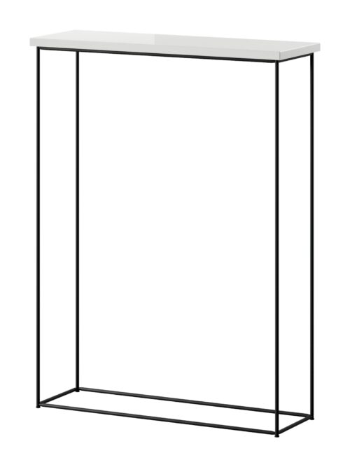 Sili konsolė juodai balta blizgi ADRK