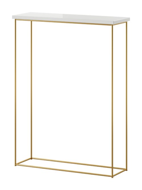 Sili konsolė aukso/balto blizgios spalvos ADRK