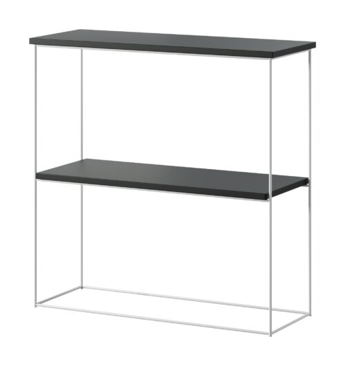 Toni konsolės staliukas baltas/juodas ADRK