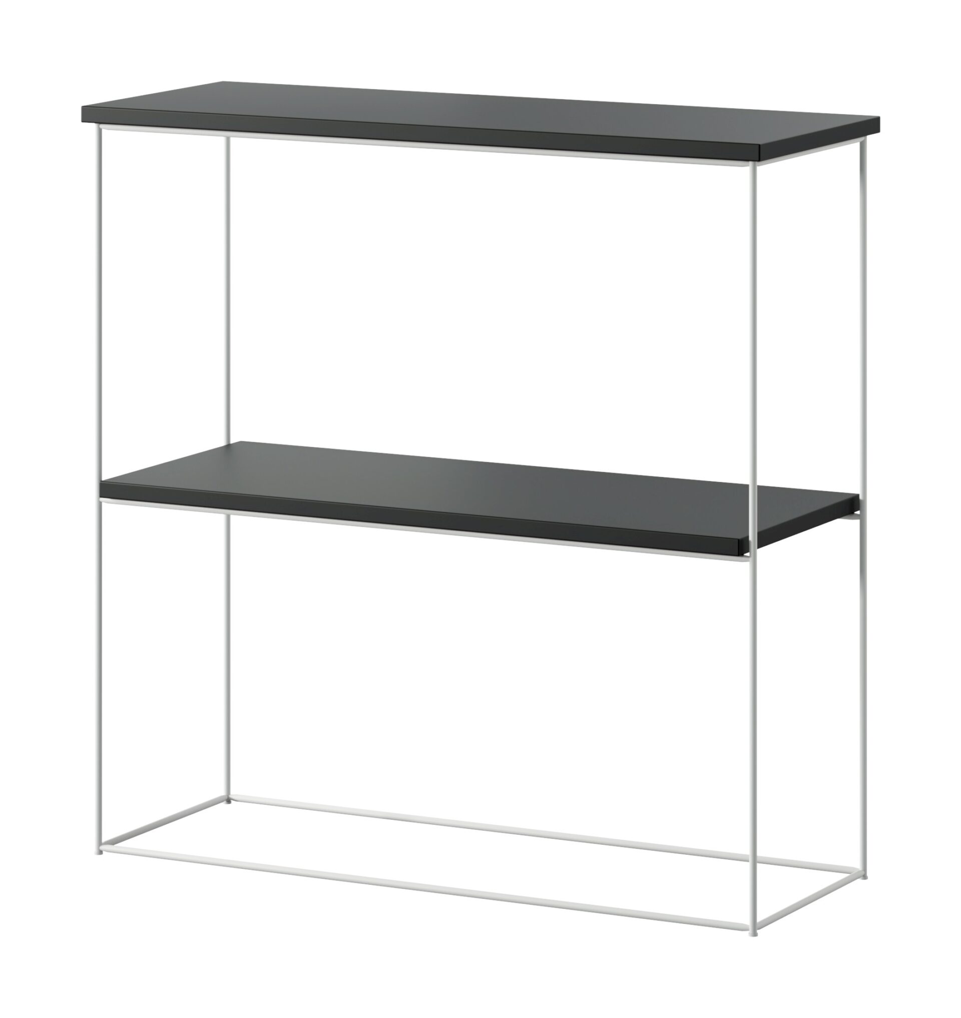 Toni konsolės staliukas baltas/juodas ADRK