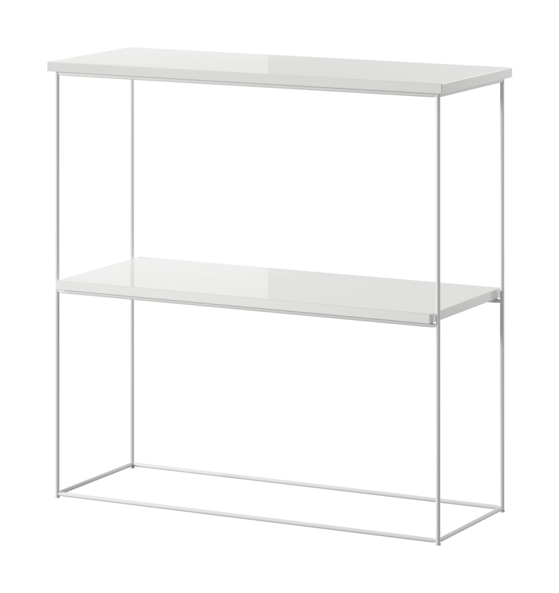 Toni konsolinis staliukas, baltas/blizgus, ADRK