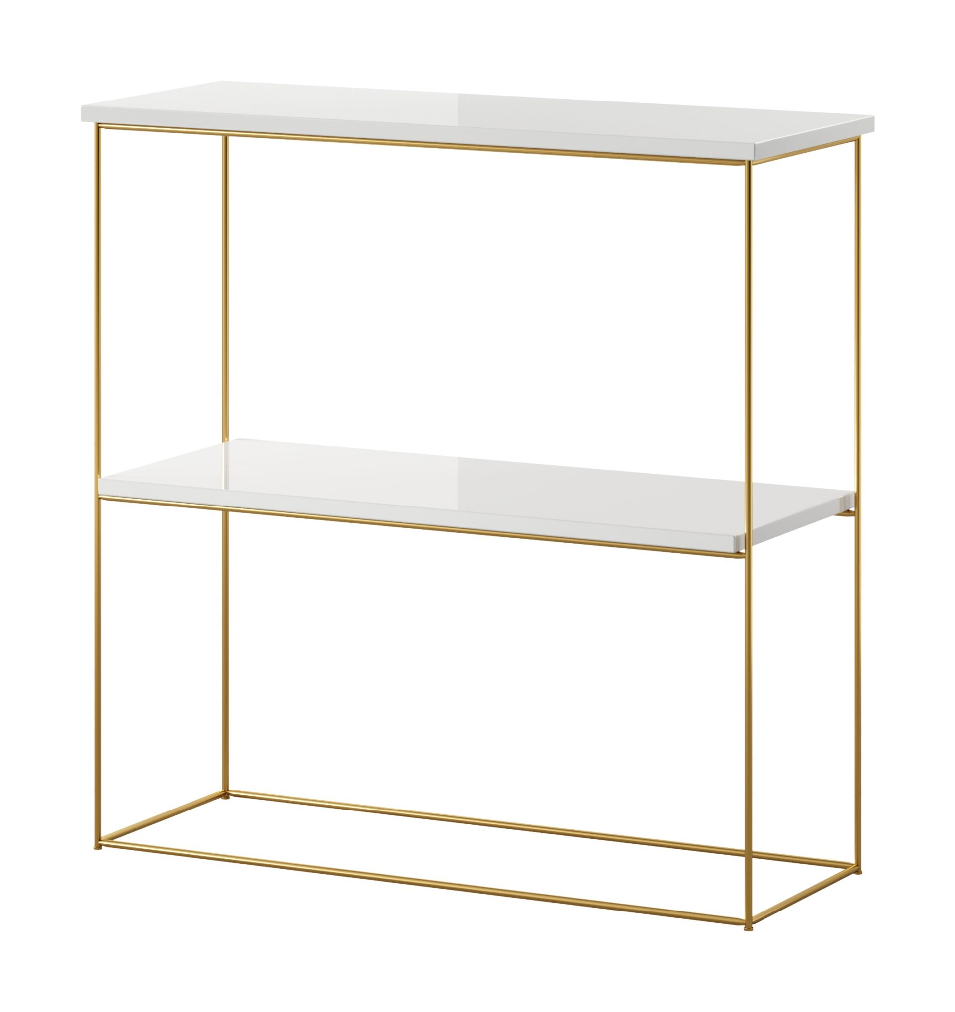 Toni aukso/balto blizgaus dizaino konsolė ADRK