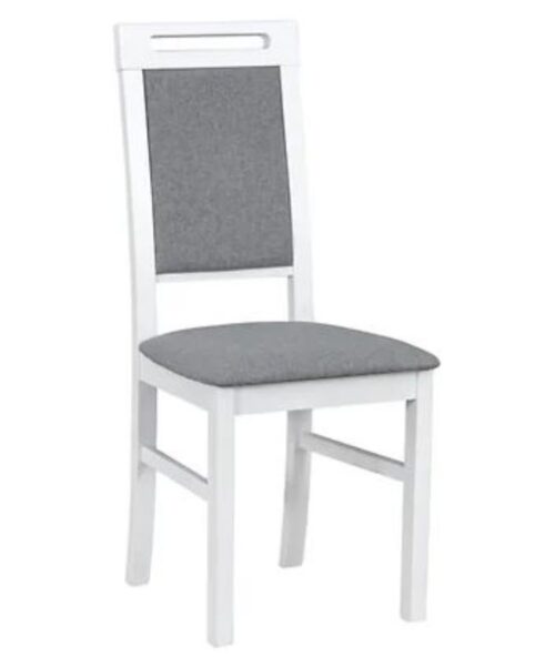 LOBO minkšta kėdė, balta/pilka