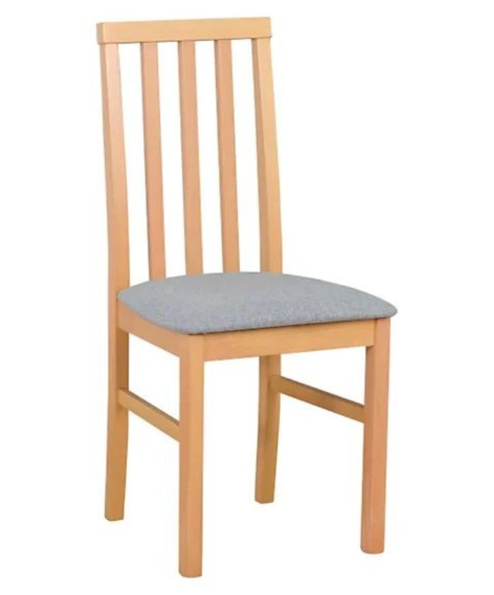 RAMEN apmuštas krėslas, auksinio ąžuolo, Grandson/pilka