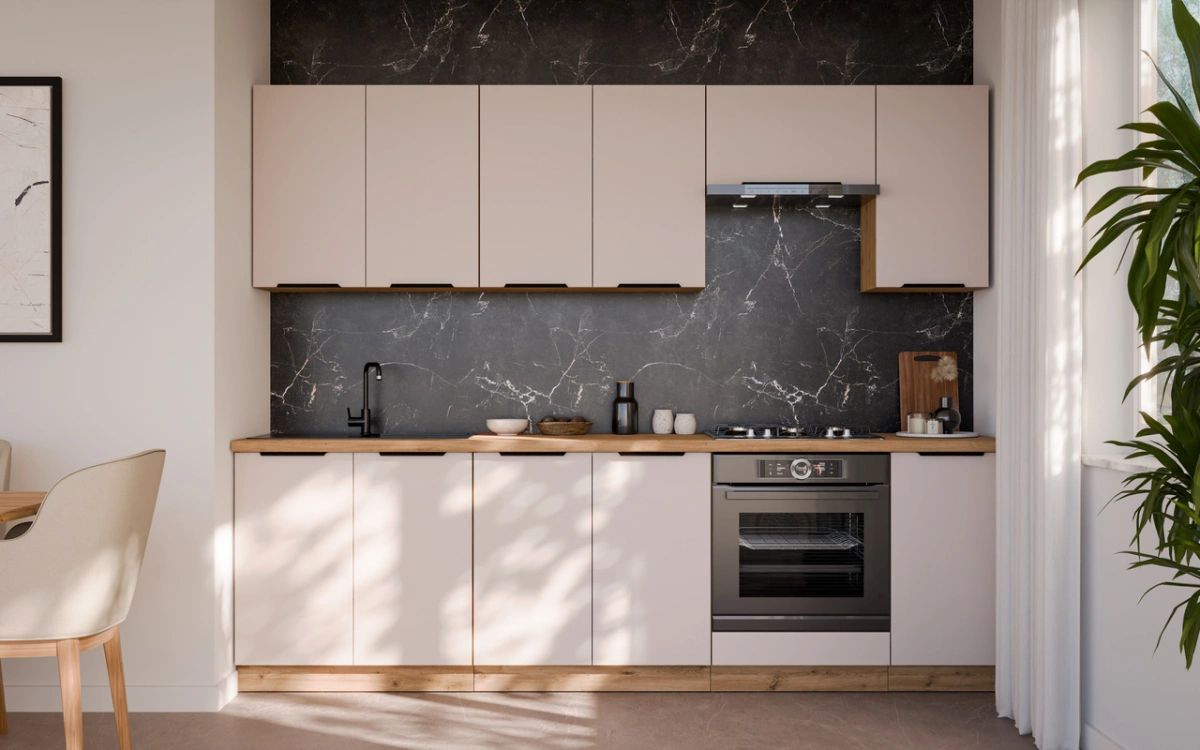 Virtuvės komplektas 260 cm Solea kašmyras, virtuvė 260 cm