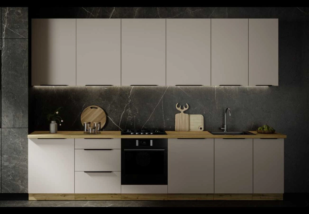 Virtuvės komplektas 330 cm Solea kašmyras, virtuvė 330 cm