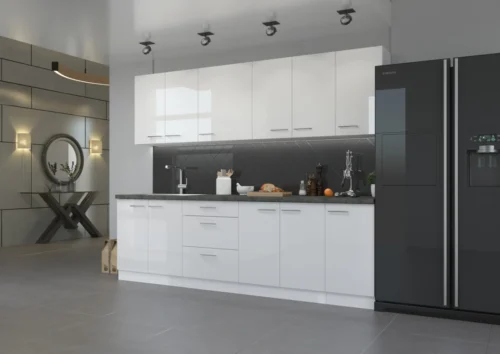 Virtuvės komplektas, virtuvė 260 cm Lara White