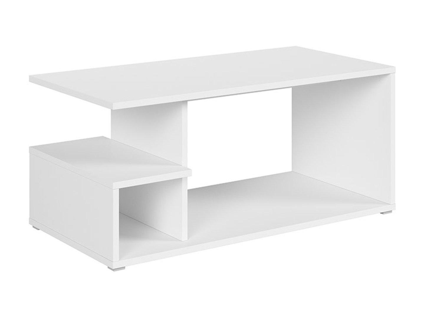 GATO svetainės kavos staliukas, 100 cm, alpinė balta