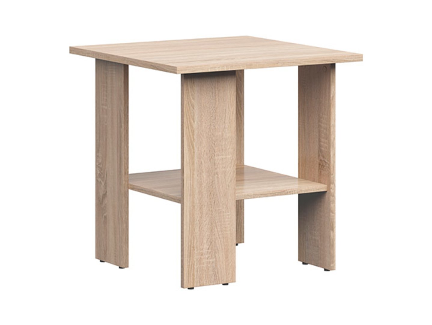 NEPO PLUS kvadratinis kavos staliukas, 55 cm, Sonoma ąžuolas