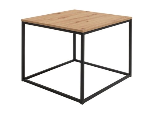 AROZ lofto kavos staliukas, 69 cm, meniškas ąžuolas/juoda