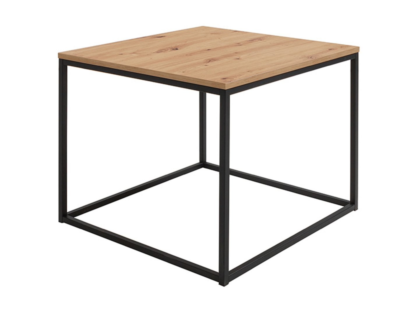 AROZ lofto kavos staliukas, 69 cm, meniškas ąžuolas/juoda