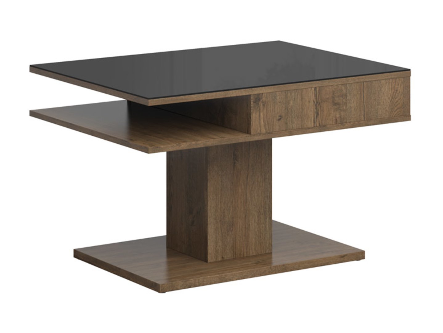 CAMPO 80 cm kolonos suolas, balandžio ąžuolas/juoda