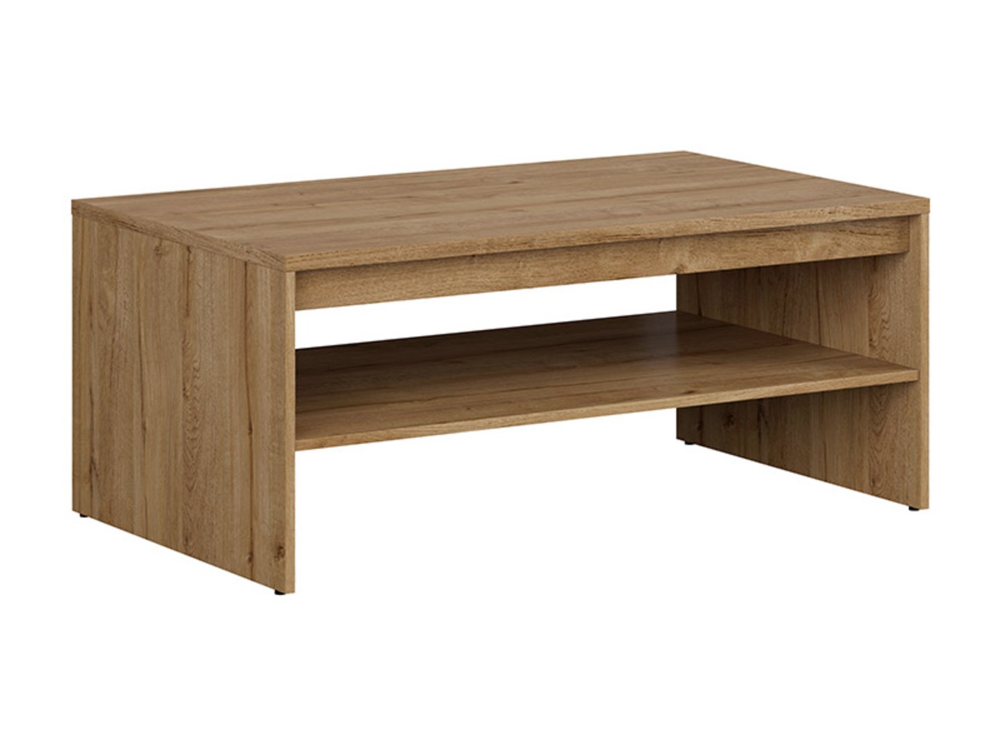 HOLTEN kavos staliukas su lentyna, 110 cm, Waterford ąžuolas