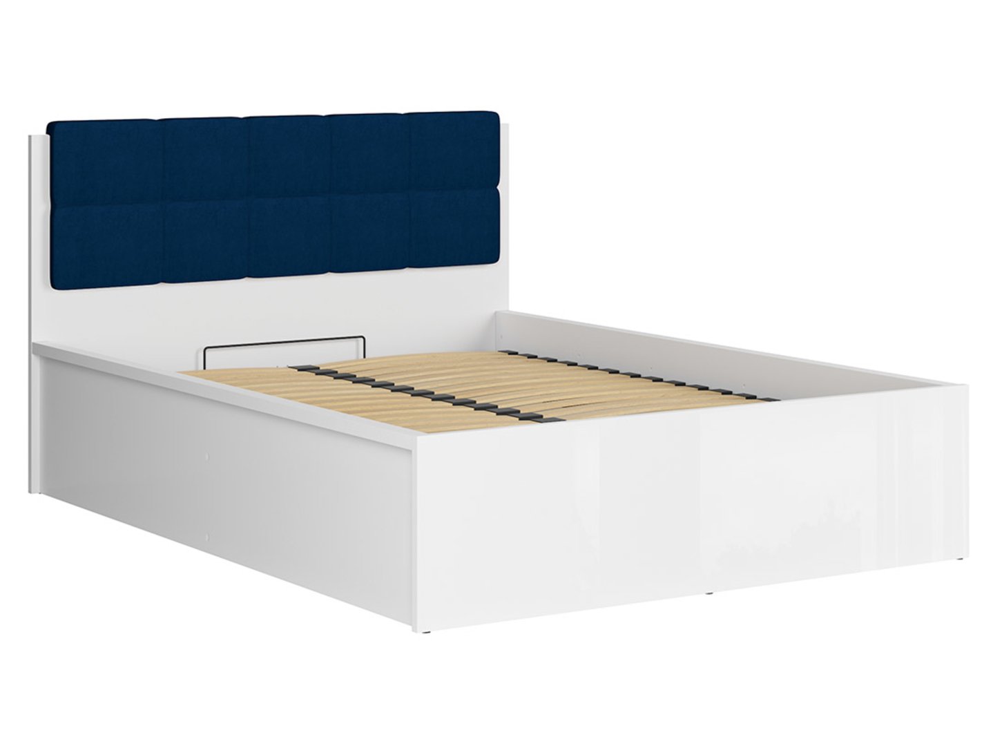 Lova 140 B TETRIX 149 cm balta blizgi