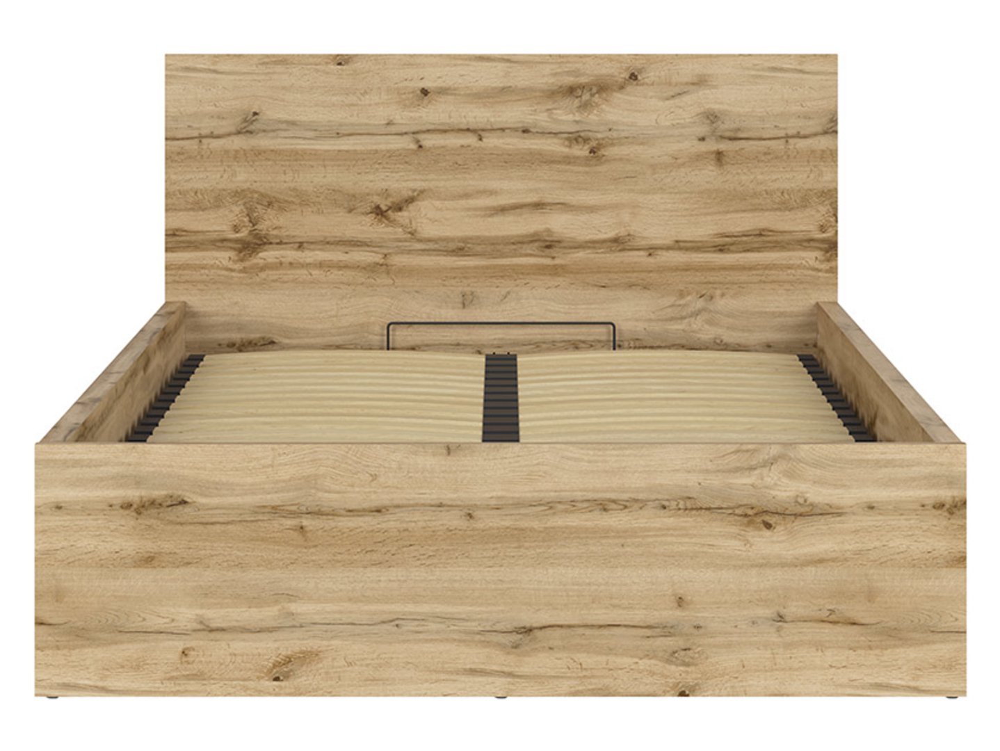 Lova 140 B su rėmu ir čiužiniu MIMAS MULTI SILVER TETRIX 149 cm Wotan ąžuolas