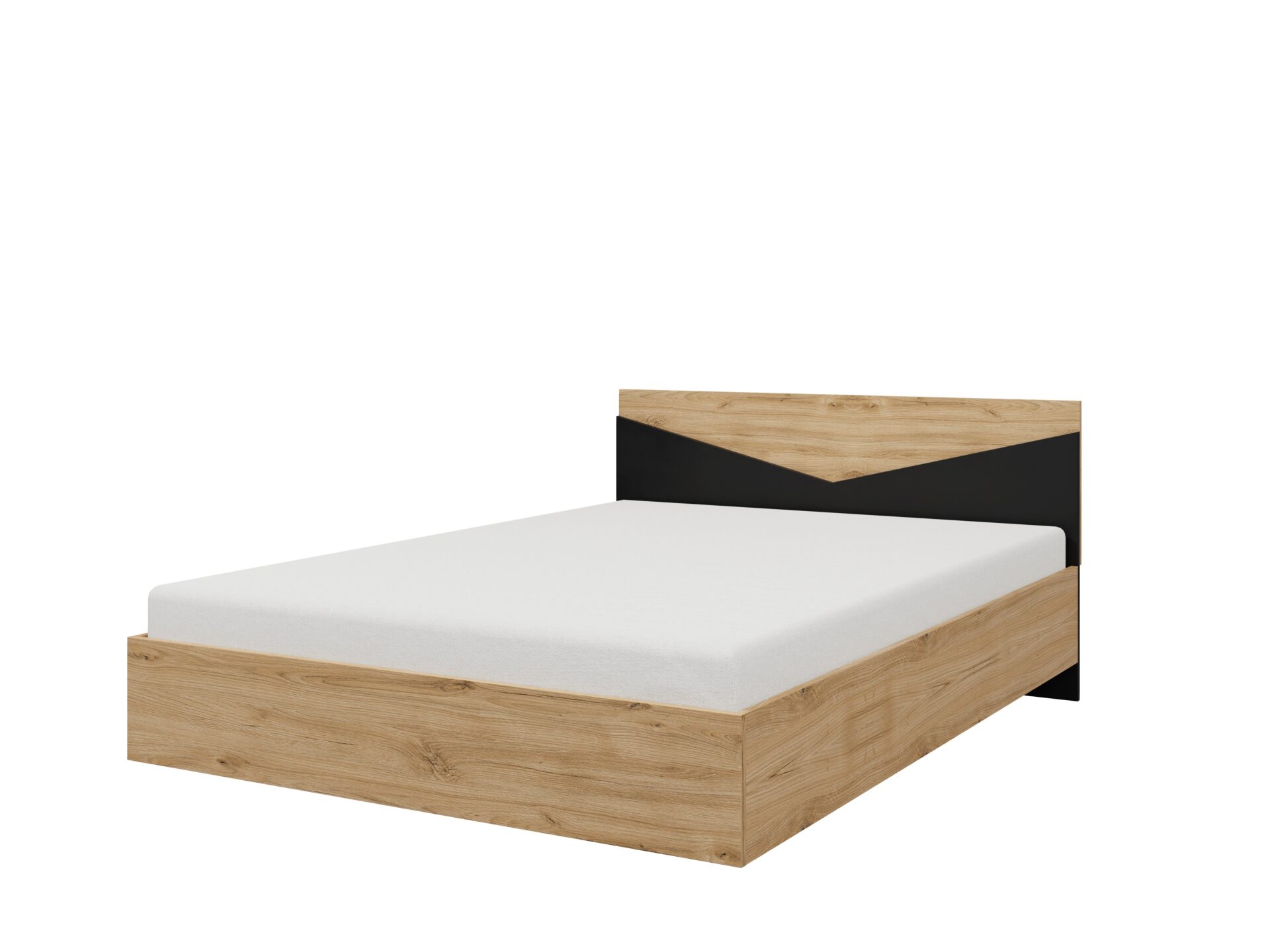 „Atson 160“ lova, ąžuolo/juodos spalvos, ADRK