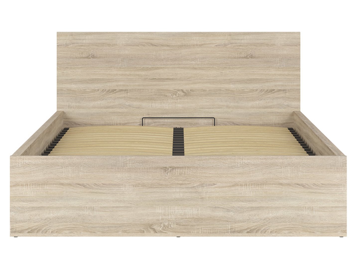 Lova 160 B su rėmu ir čiužiniu MIMAS MULTI SILVER TETRIX 169 cm Sonoma ąžuolas