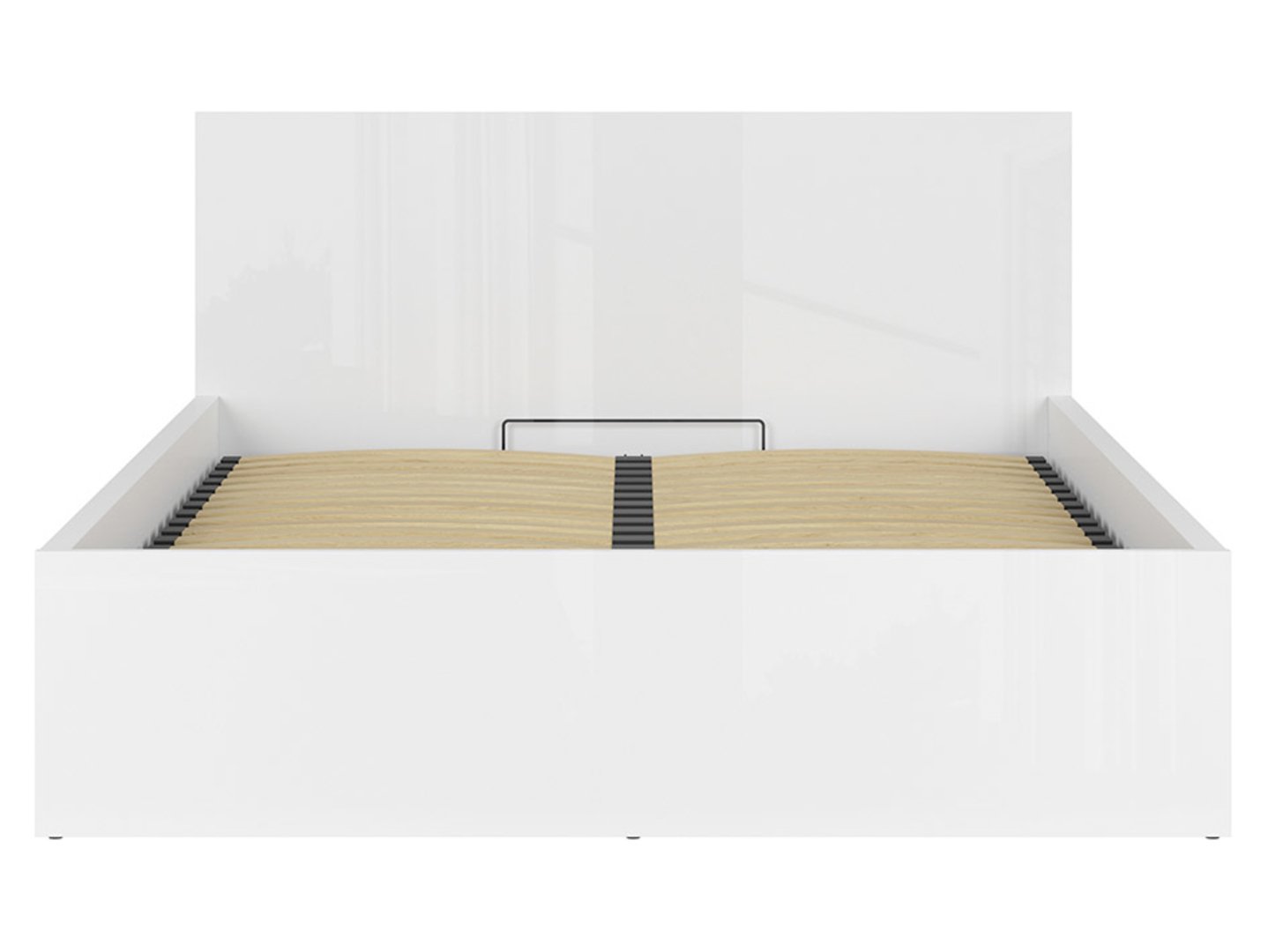 Lova 160 B su rėmu ir čiužiniu MIMAS MULTI SILVER TETRIX 169 cm balta blizgi