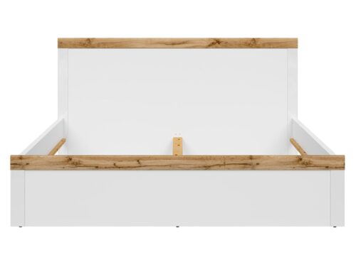 Lova 180 HOLTEN 189 cm balta/ąžuolo spalvos wotan