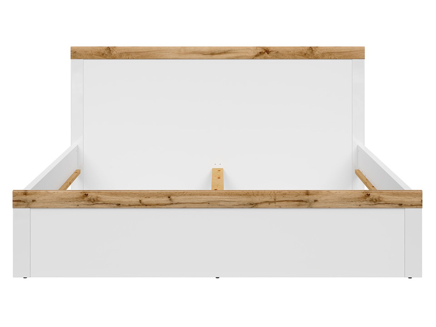Lova 180 HOLTEN 189 cm balta/ąžuolo spalvos wotan