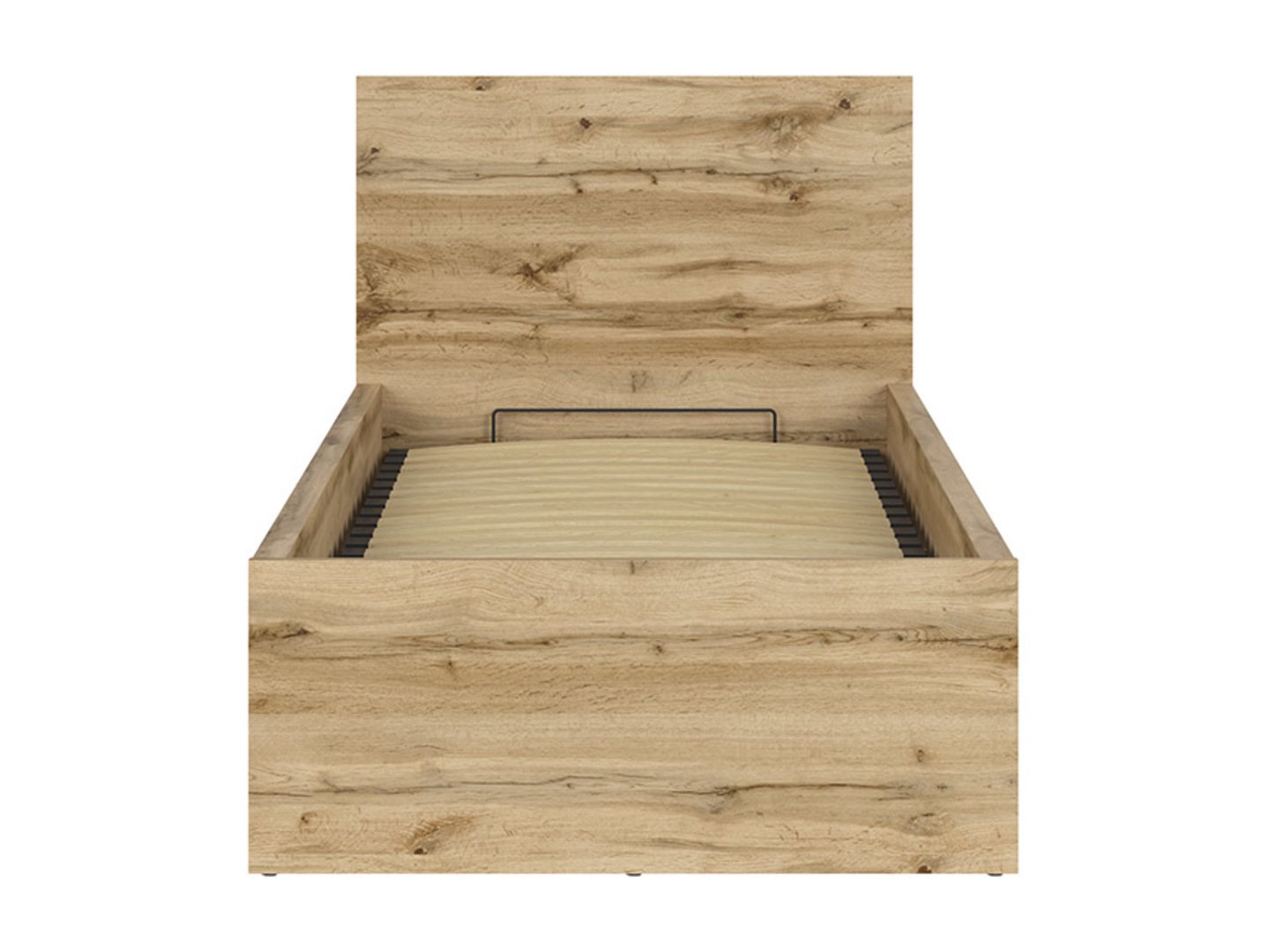 Lova 90 B su rėmu ir čiužiniu MIMAS MULTI SILVER TETRIX 99 cm Wotan ąžuolas