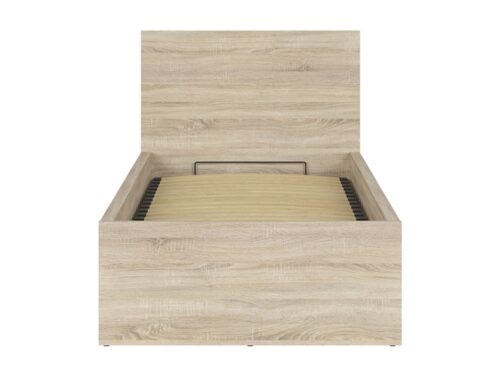 Lova 90 B su rėmu ir čiužiniu MIMAS MULTI SILVER TETRIX 99 cm Sonoma ąžuolas