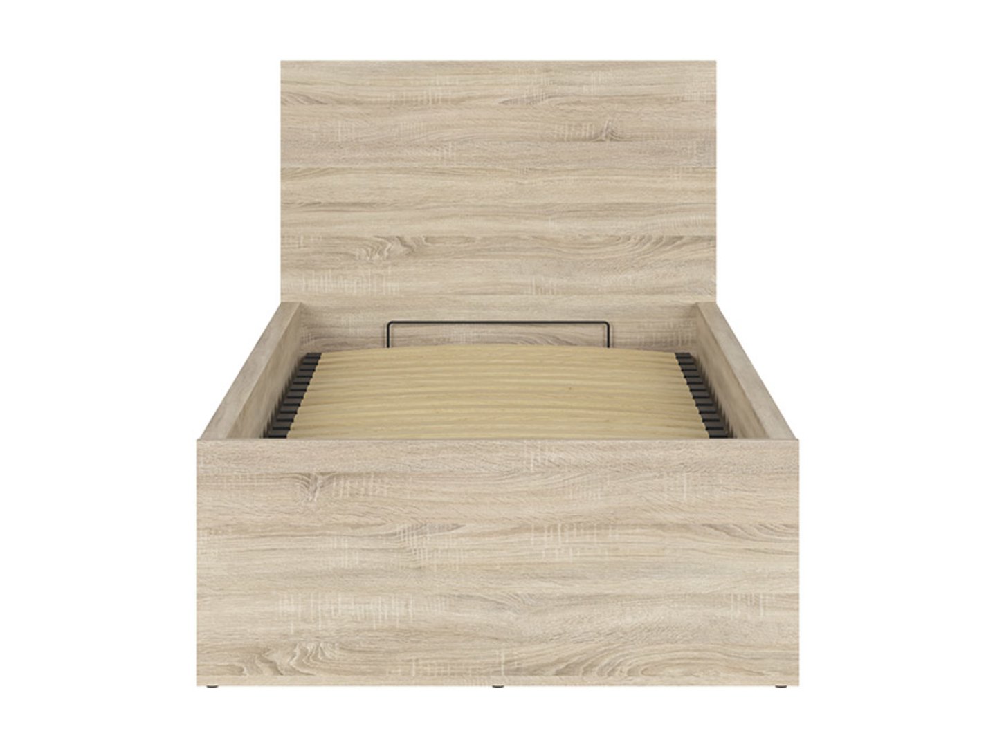 Lova 90 B su rėmu ir čiužiniu MIMAS MULTI SILVER TETRIX 99 cm Sonoma ąžuolas