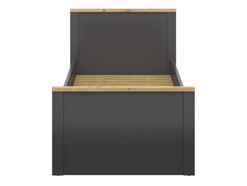 Lova 90 HESEN 100,4 cm grafitas/amatinis ąžuolas