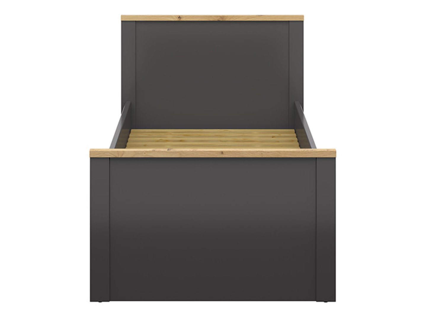 Lova 90 HESEN 100,4 cm grafitas/amatinis ąžuolas