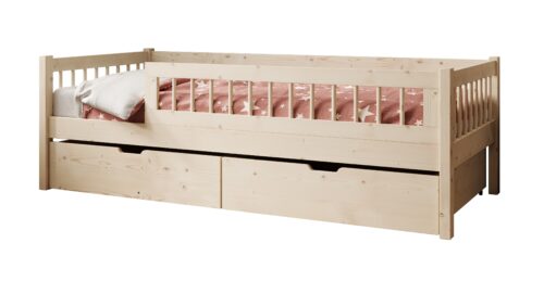 Vaikiška lova „Flora“ su pušimi ir ADRK čiužiniu