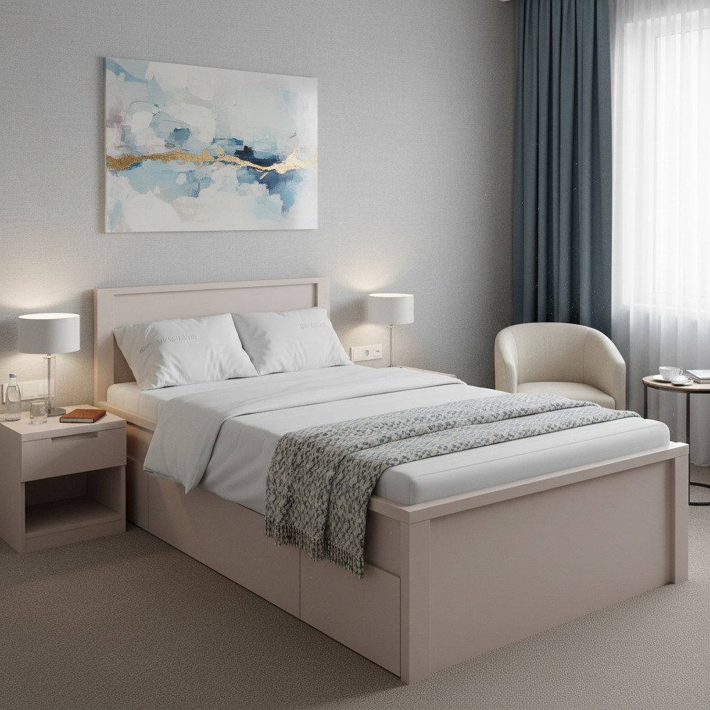 KASPIAN lova 128 cm kašmyro