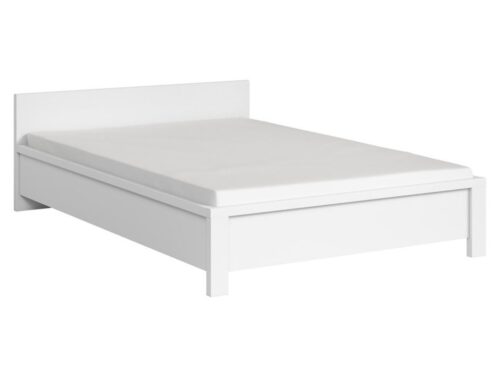 KASPIAN lova 140 cm balta/matinė balta