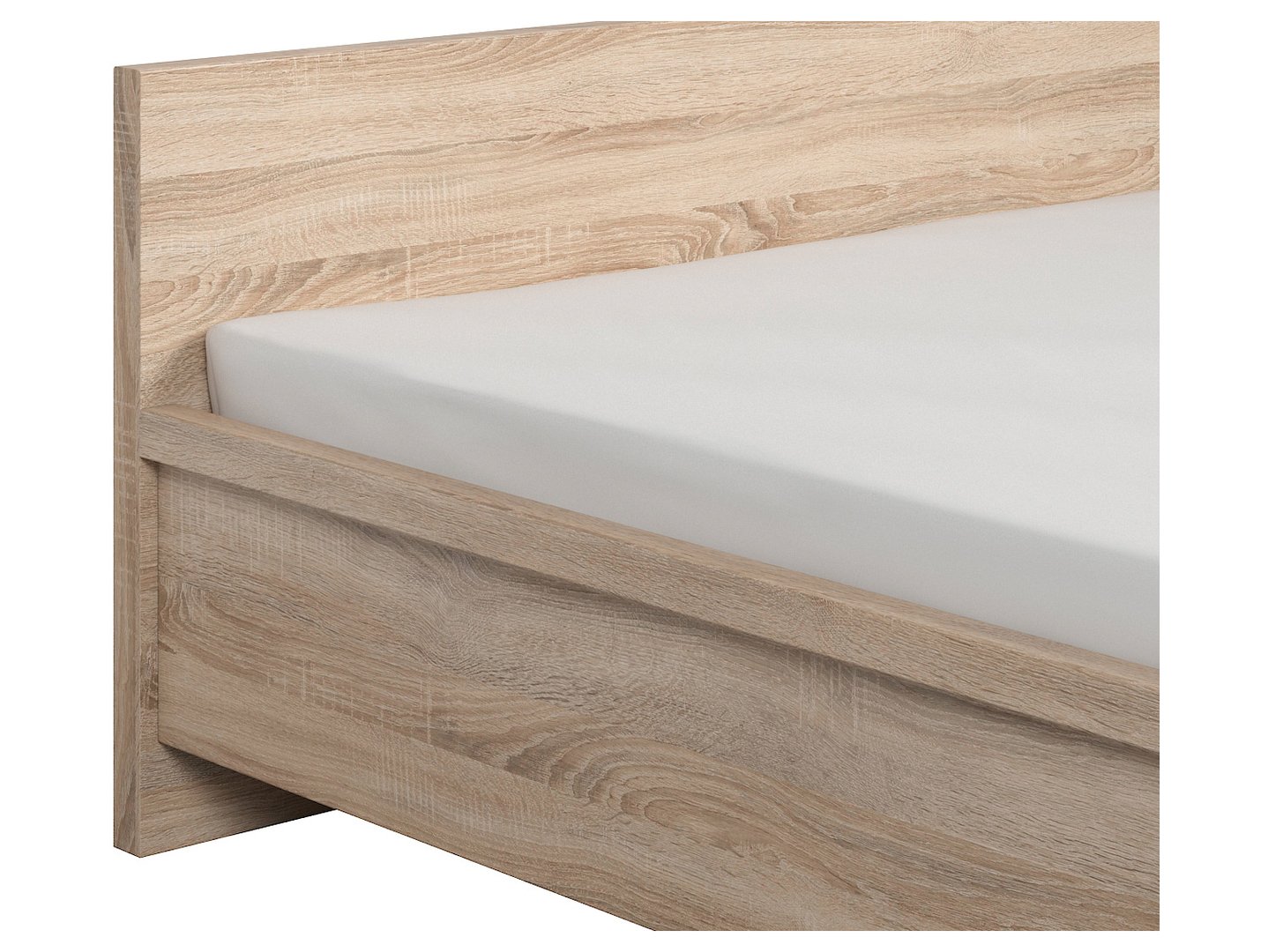 KASPIAN lova 140 cm Sonoma ąžuolas/Sonoma ąžuolas