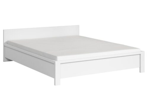 KASPIAN lova 160 cm balta/matinė balta