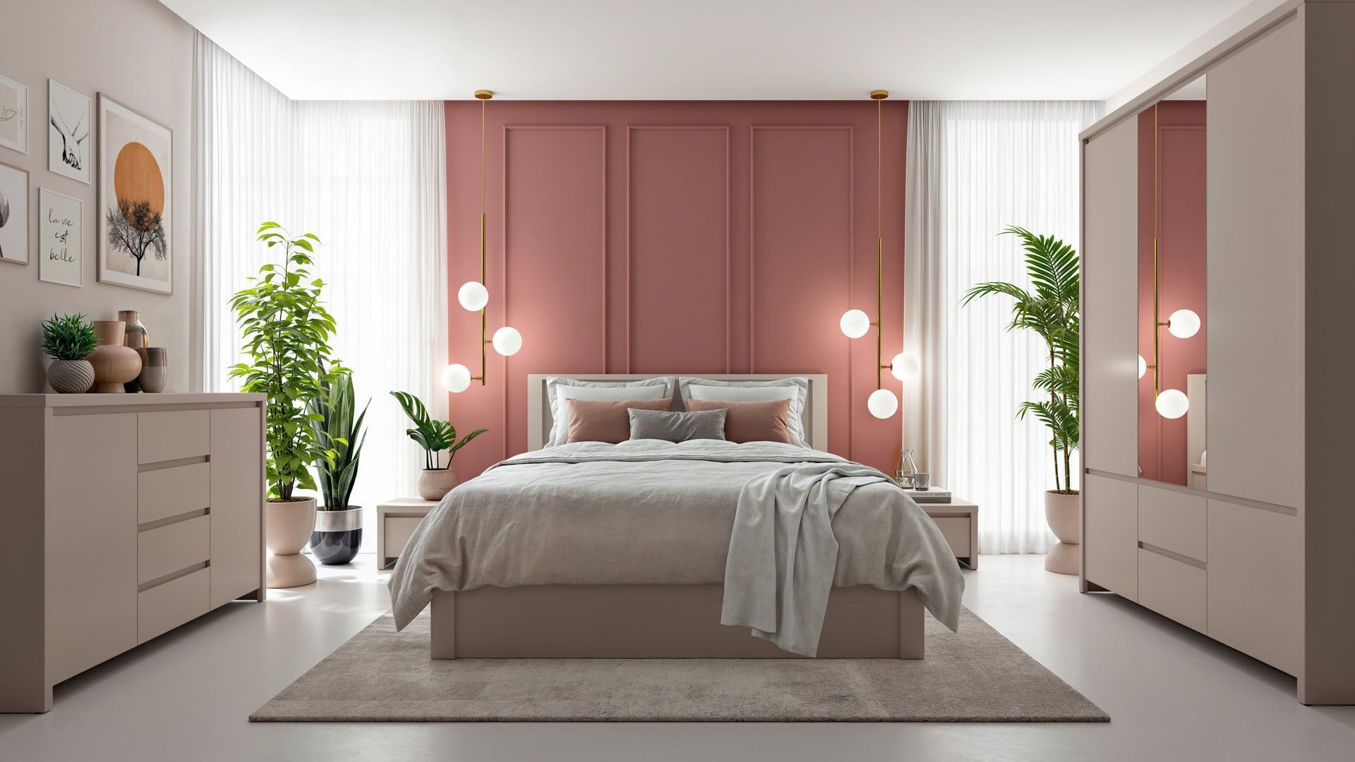 KASPIAN lova 160 cm kašmyro